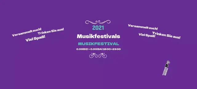 Lila Musikfestival Veranstaltung