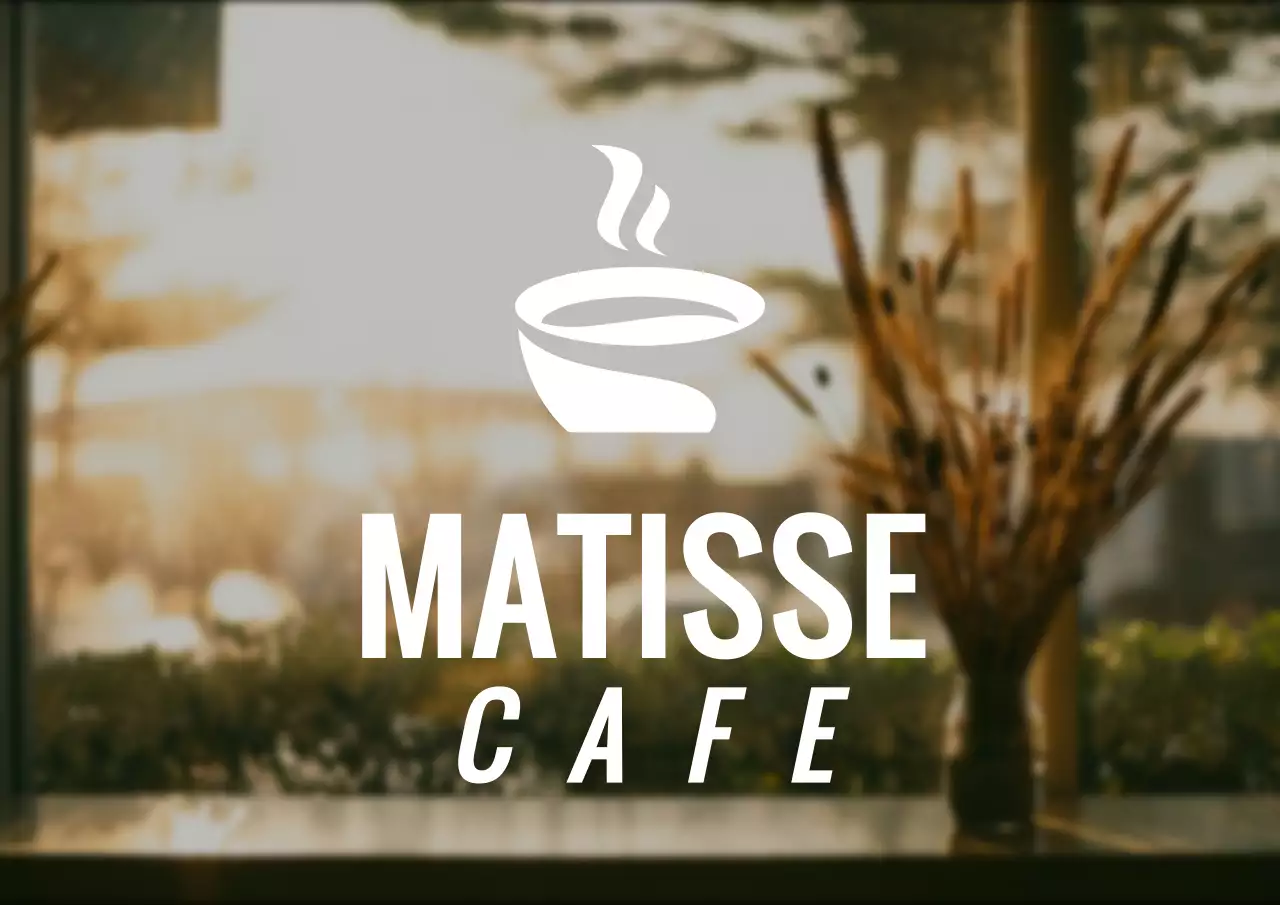 A simple style cafe symbol logo