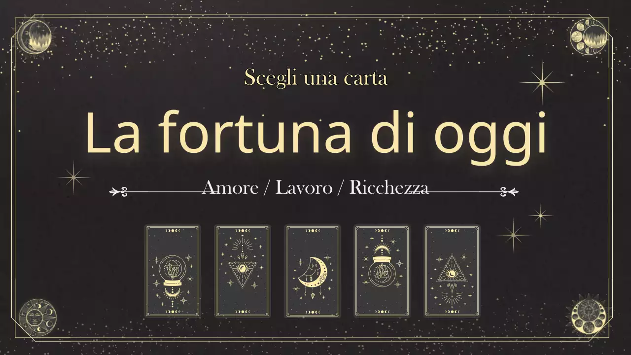 Lettura dei tarocchi per la seconda metà dell'anno in nero e beige