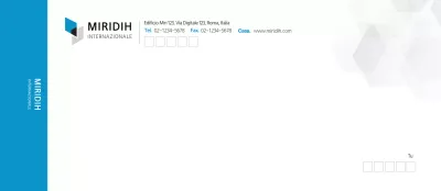 Buste aziendali semplici di colore blu