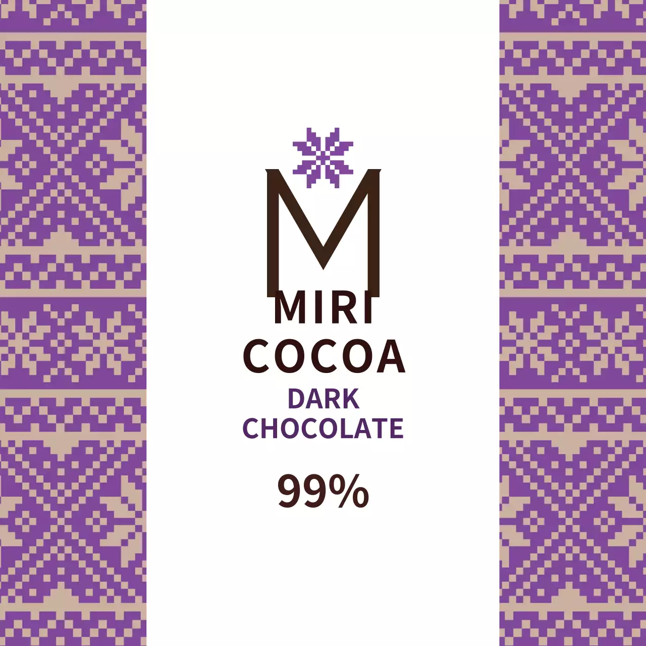 Label diffuser pola kepingan salju ungu