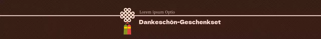 Braunes traditionelles Thanksgiving-Geschenkset