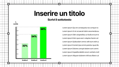 Grafici semplici in nero e colori neon