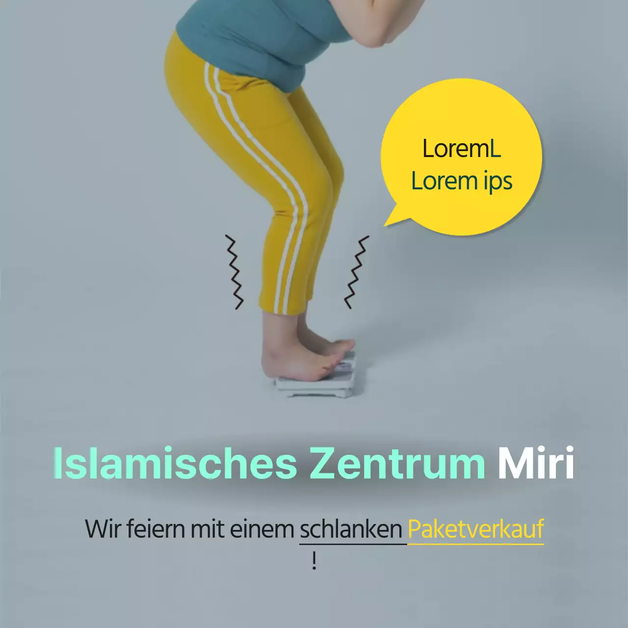 Verwenden Sie gelbe und grüne Fotos, um für Ihre Ernährung zu werben