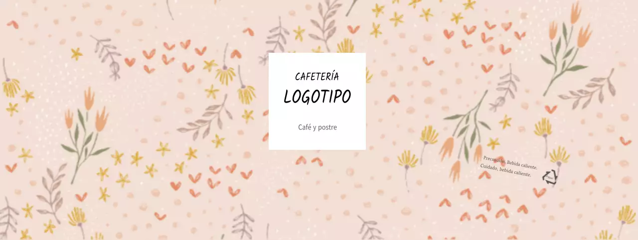 Estampado floral ilustrado beige