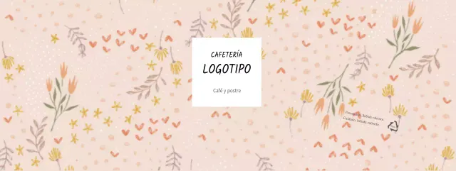 Estampado floral ilustrado beige