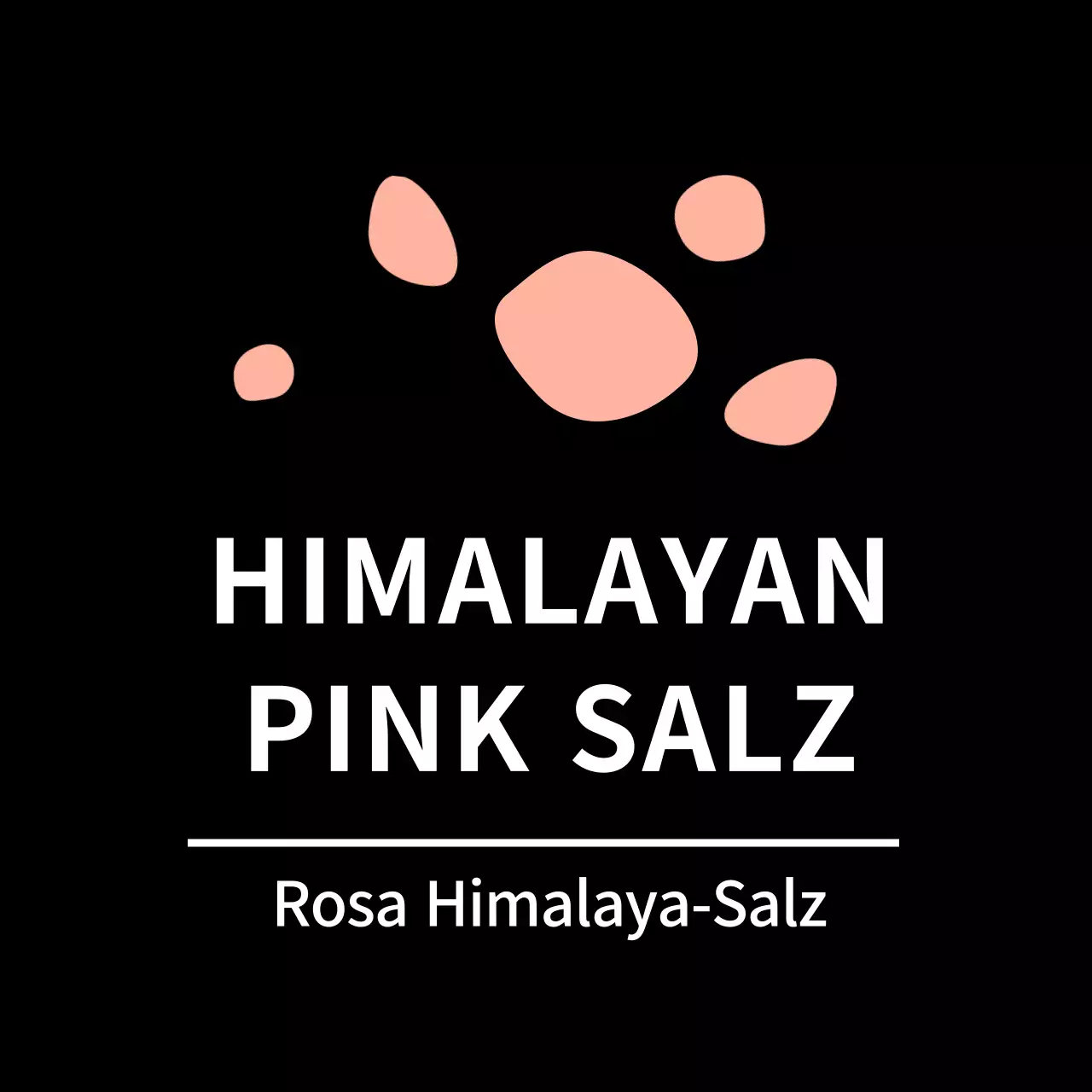 Himalayasalz-Aufkleber für schwarze, einfache Beilagenetiketten