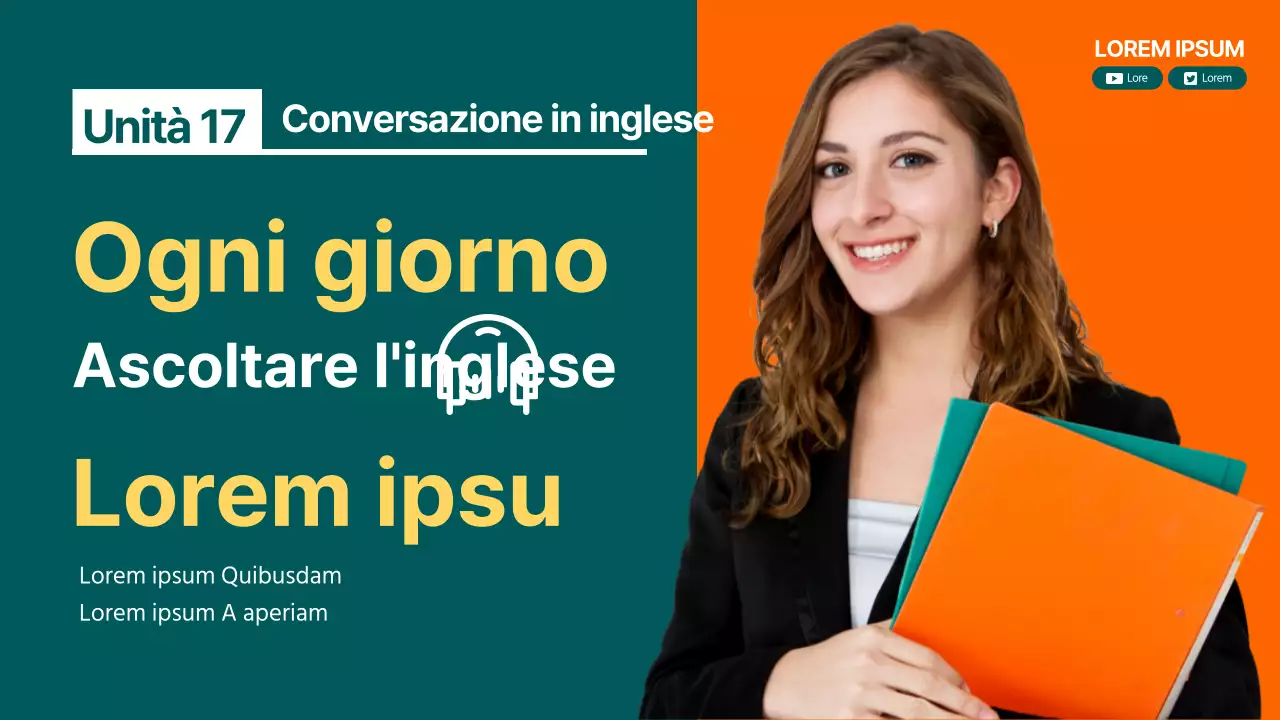Ascolto quotidiano in inglese Schemi essenziali Studio della lingua inglese Scuola Ascolto continuo