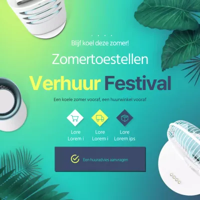 Zomer kortingen op verhuur