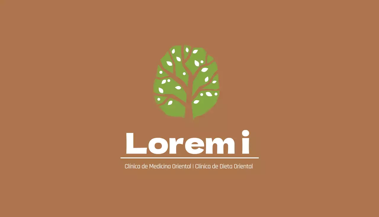 castanho verde ilustração logótipo hospital clínica