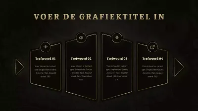 Gourmet Jean Concept Visgraatgrafiek in zwart en goud