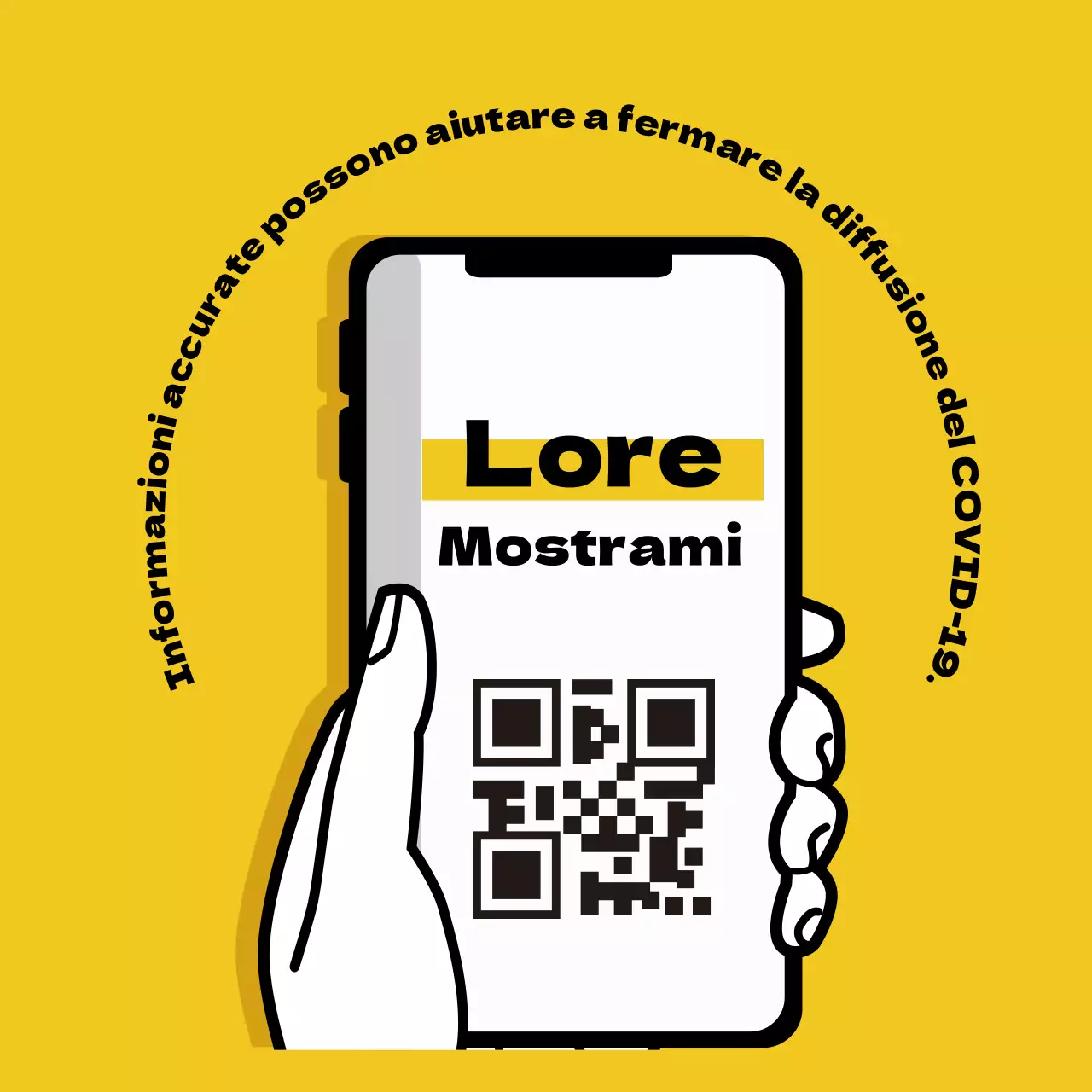 Etichette illustrate gialle per la registrazione del coronavirus