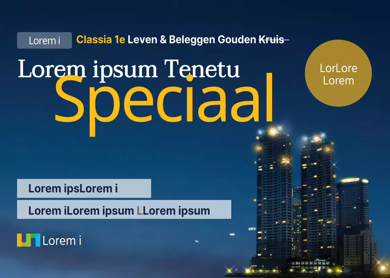 Witte blauwe geometrische vormen patroon eigendom promotie