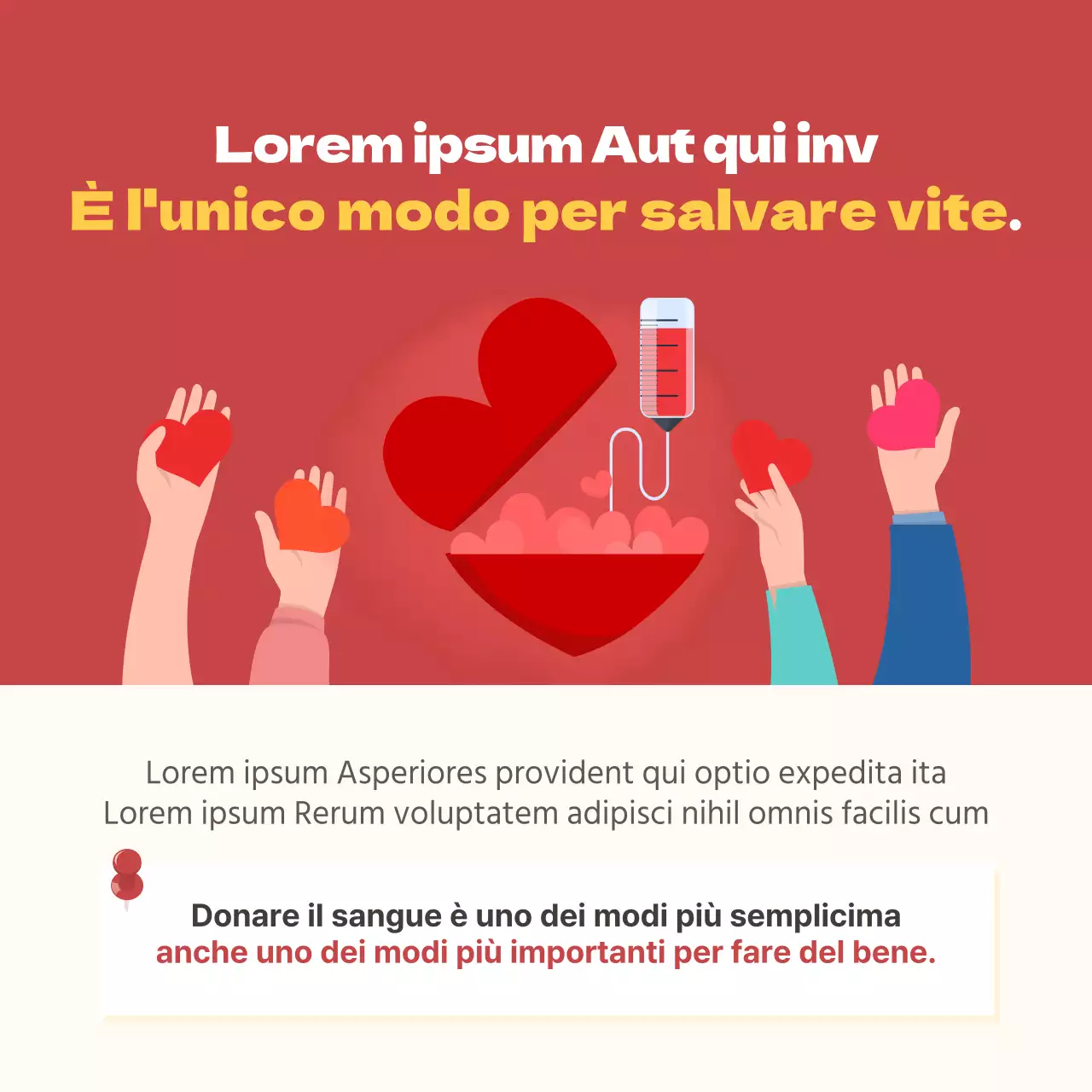 Dooclass Giornata mondiale del donatore di sangue Carta Novità Design