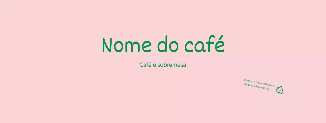 Rosa Verde Letras inglesas bem definidas