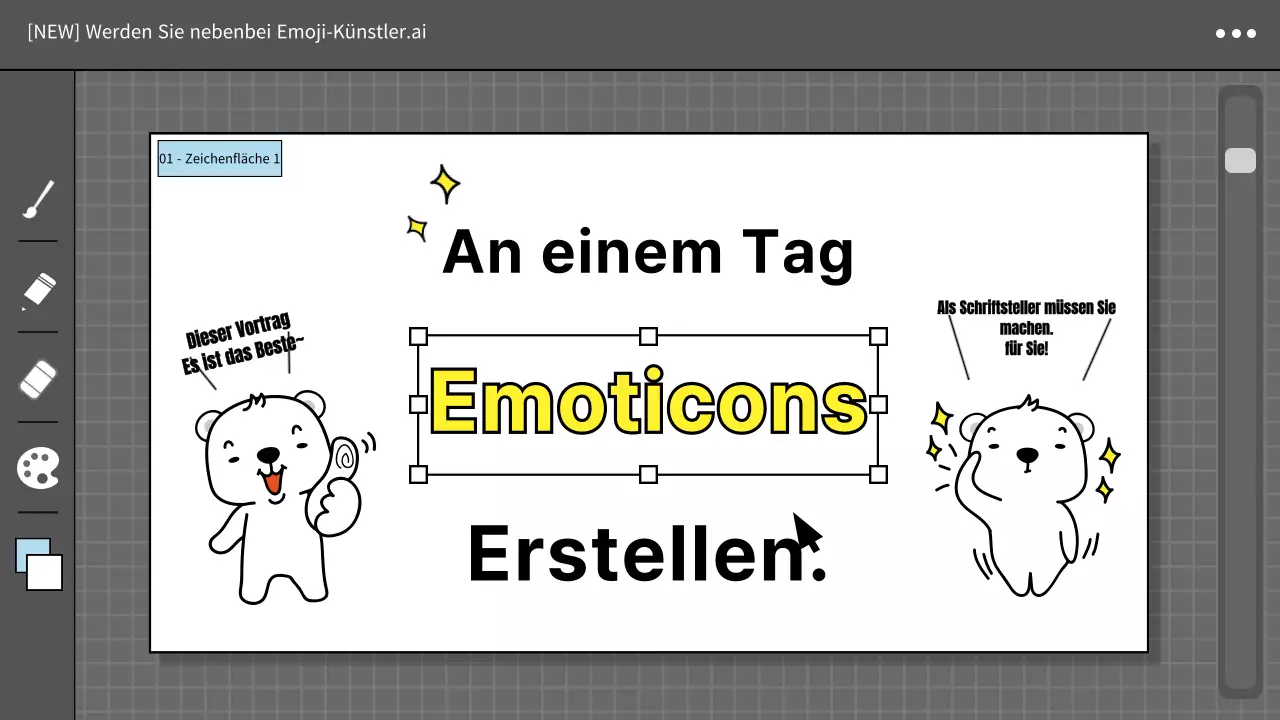 Erstellen Sie Emojis mit niedlichen Design-Illustrationen für YouTube-Miniaturansichten