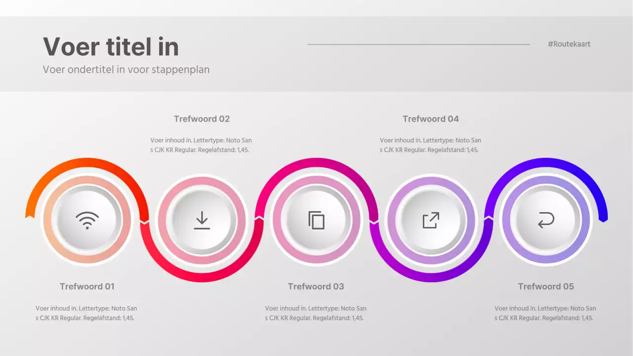 Stappenplan naar een zuiver, driedimensionaal concept van kleurverlopen