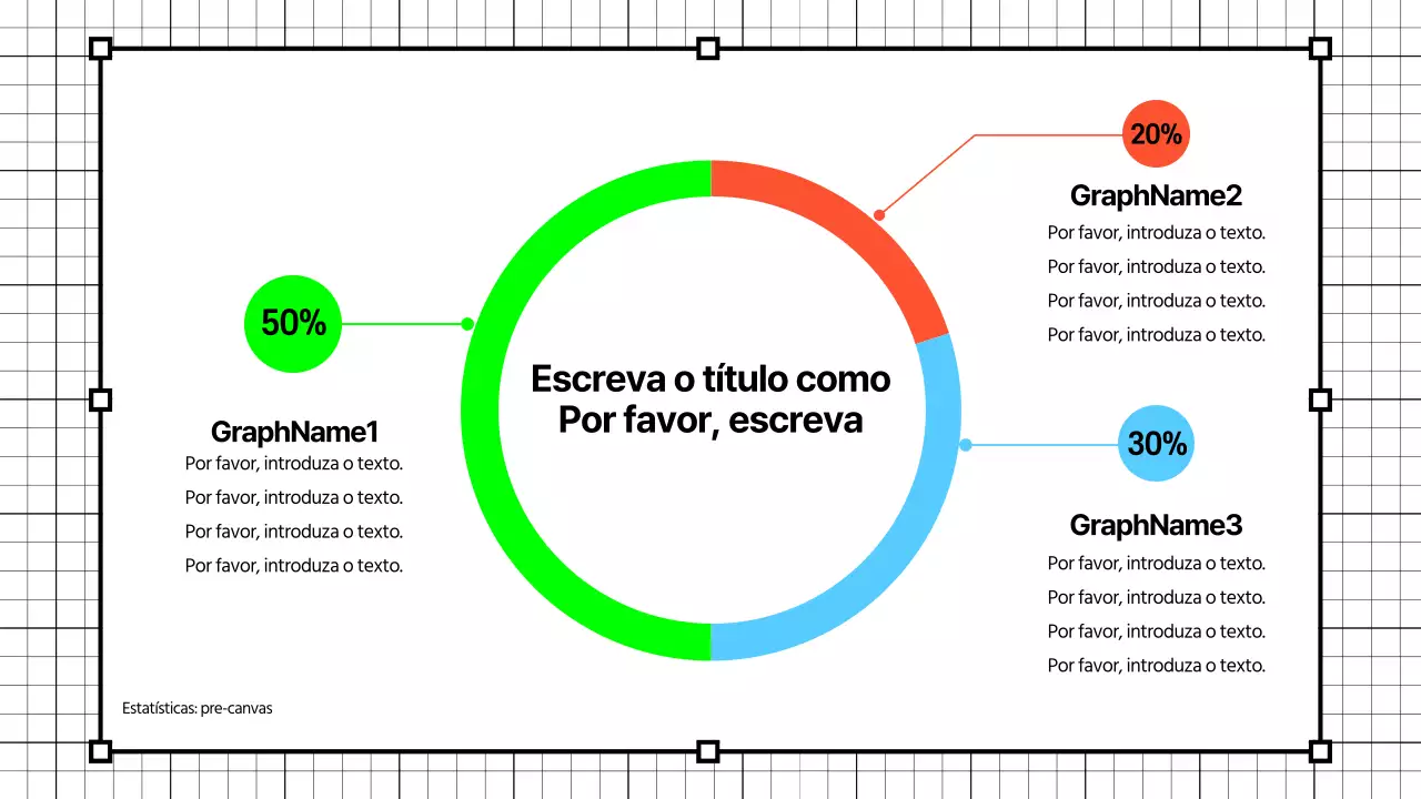 Gráficos simples em cores néon