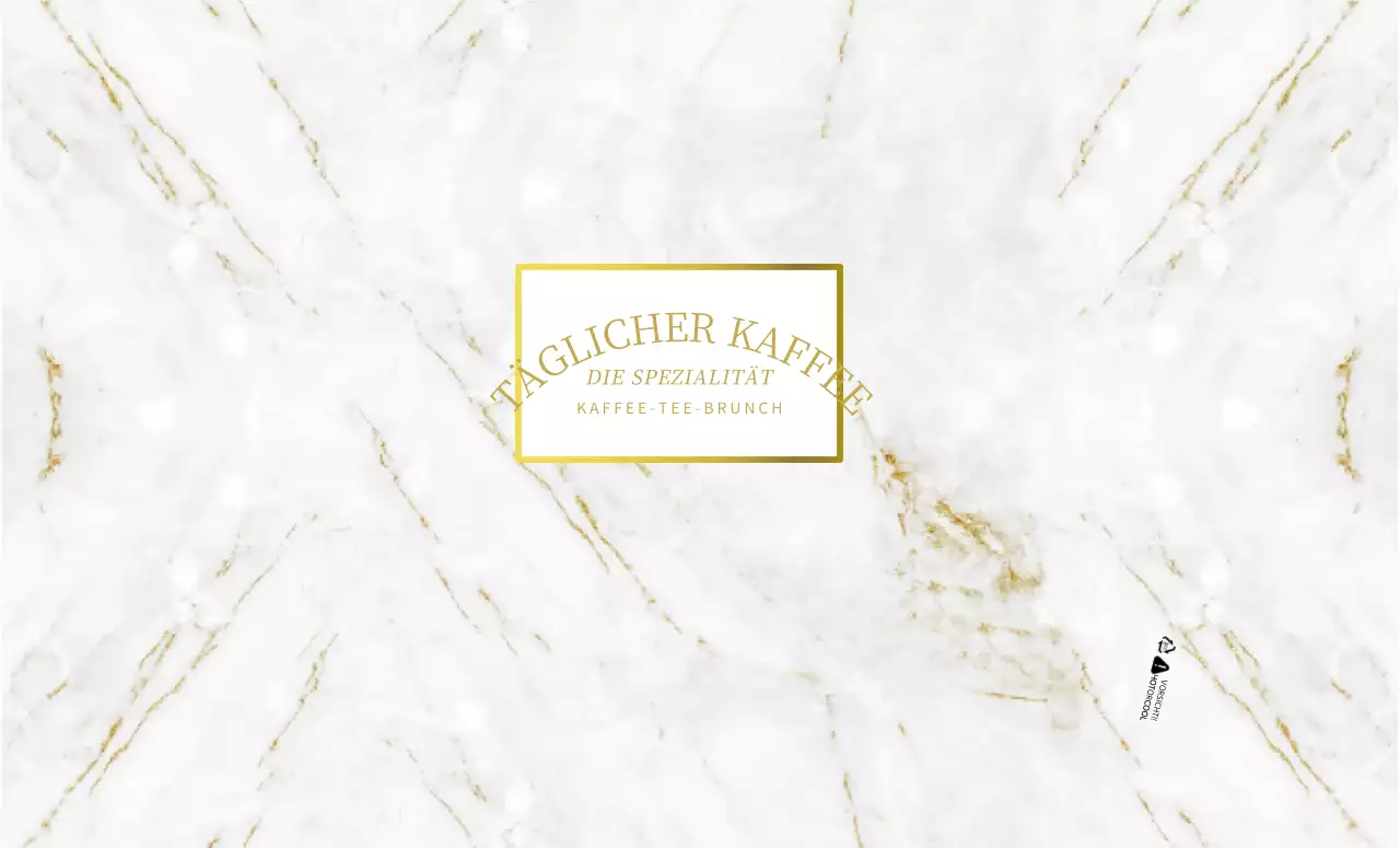 Marmor-Muster Cafe Pappbecher Design