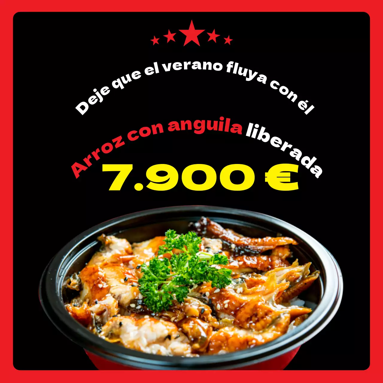 Anunciamos el lanzamiento del nuevo menú Black and Red Eel Bowl