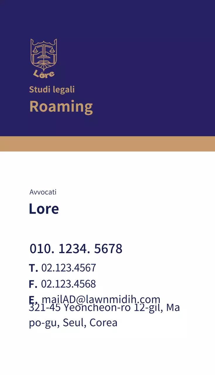 logo blu azienda di lusso