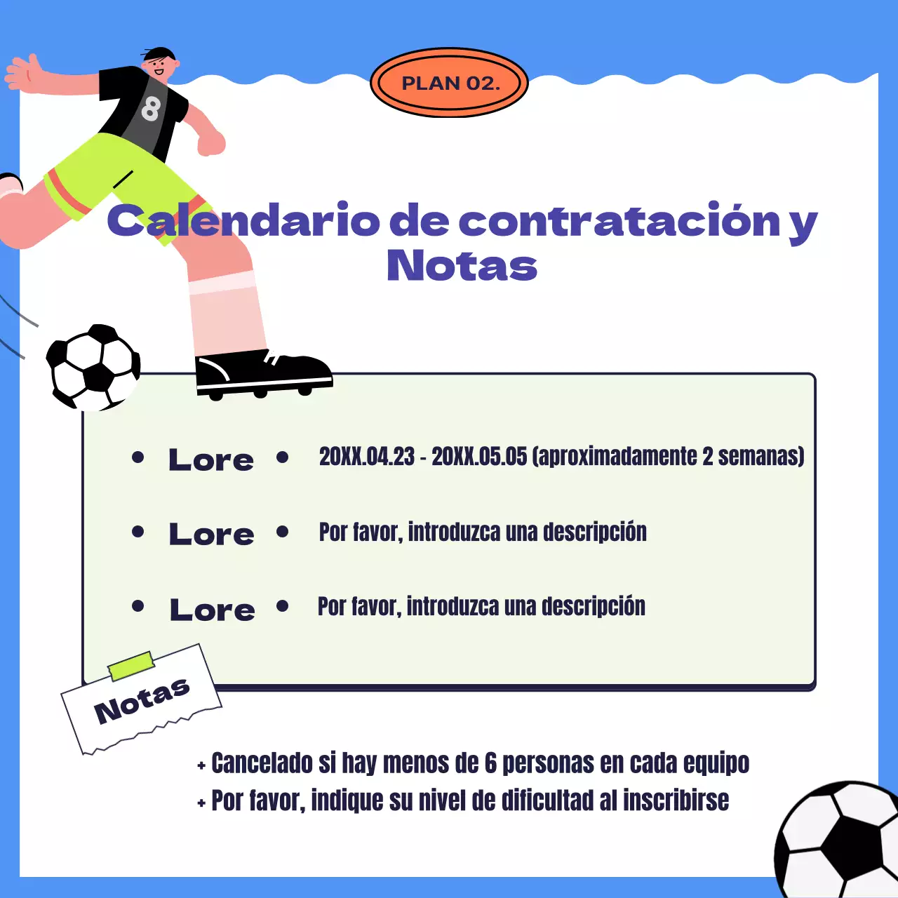 El centro deportivo gordito azul y amarillo busca socios.