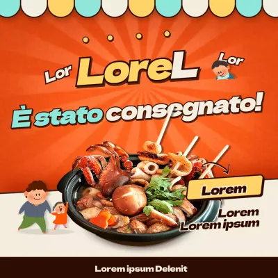 Segnaletica concettuale del mercato arancione