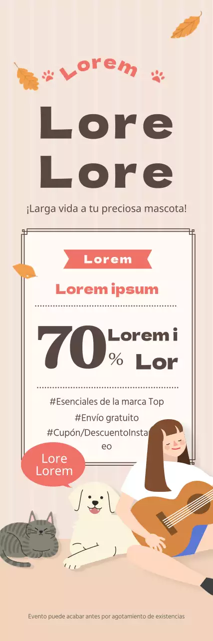 Venta de animales otoñales de color beige