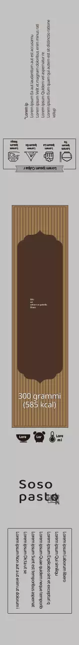 Etichetta alimentare grigia clean jerky