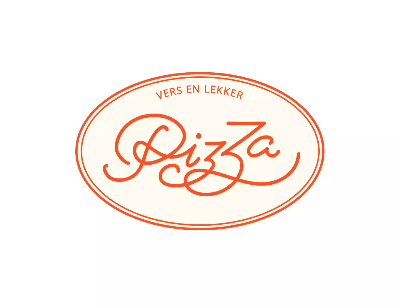 Rood pizzeria logo restaurant t-shirt