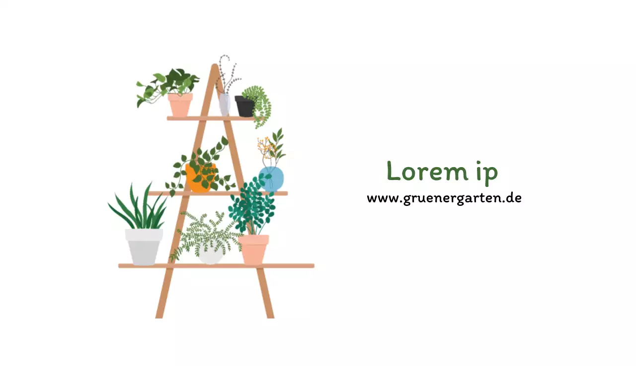 Weiße Illustration ordentlicher botanischer Garten