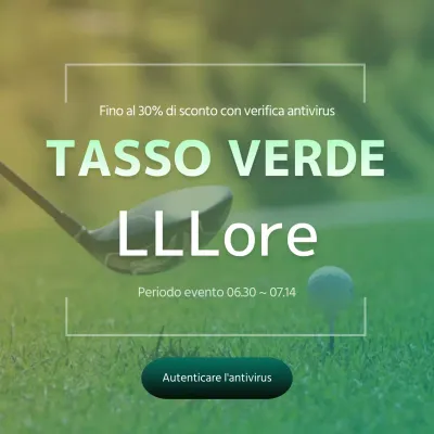 Evento di sconto sul green fee del golf di Gradient