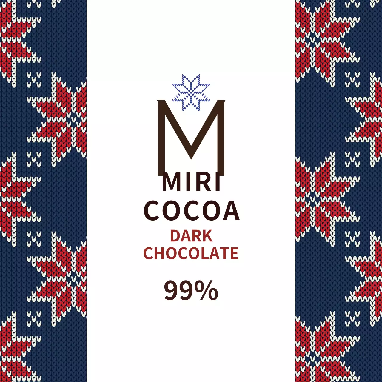 Label diffuser pola kepingan salju biru tua