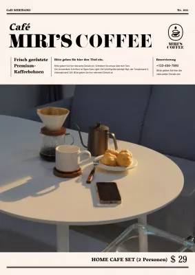 Foto von Beige MagazineKonzept Layout Cafe