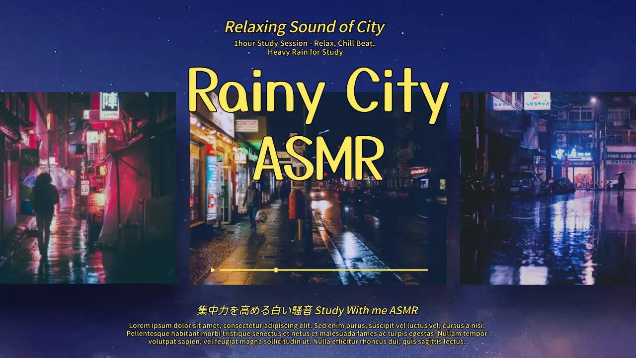 ネイビー モダン 音楽 ポスター YouTube サムネイル