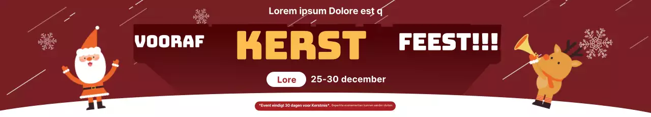 Rode Illustratie Schattig Kerstmis Evenement