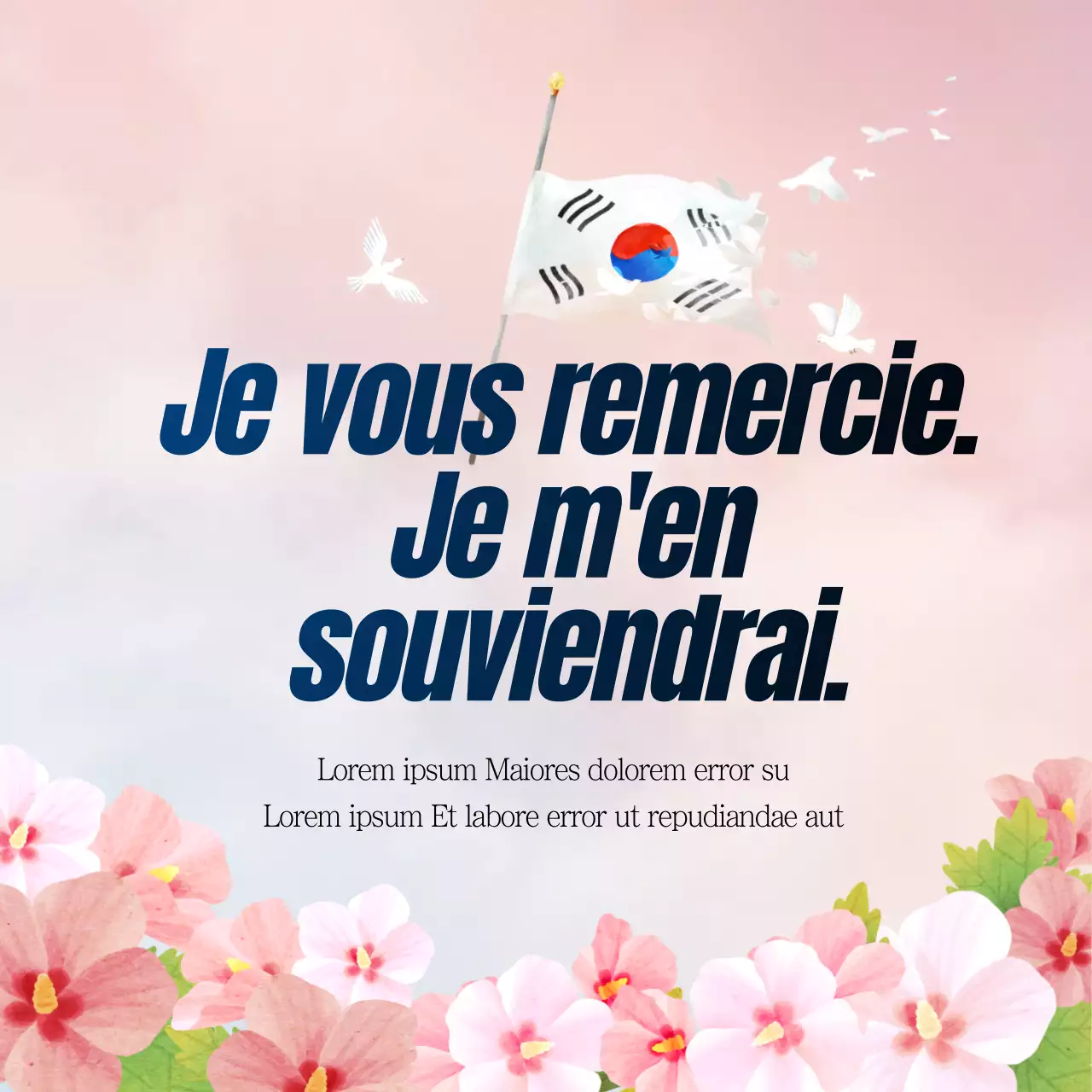 Gradient rose Journée du souvenir