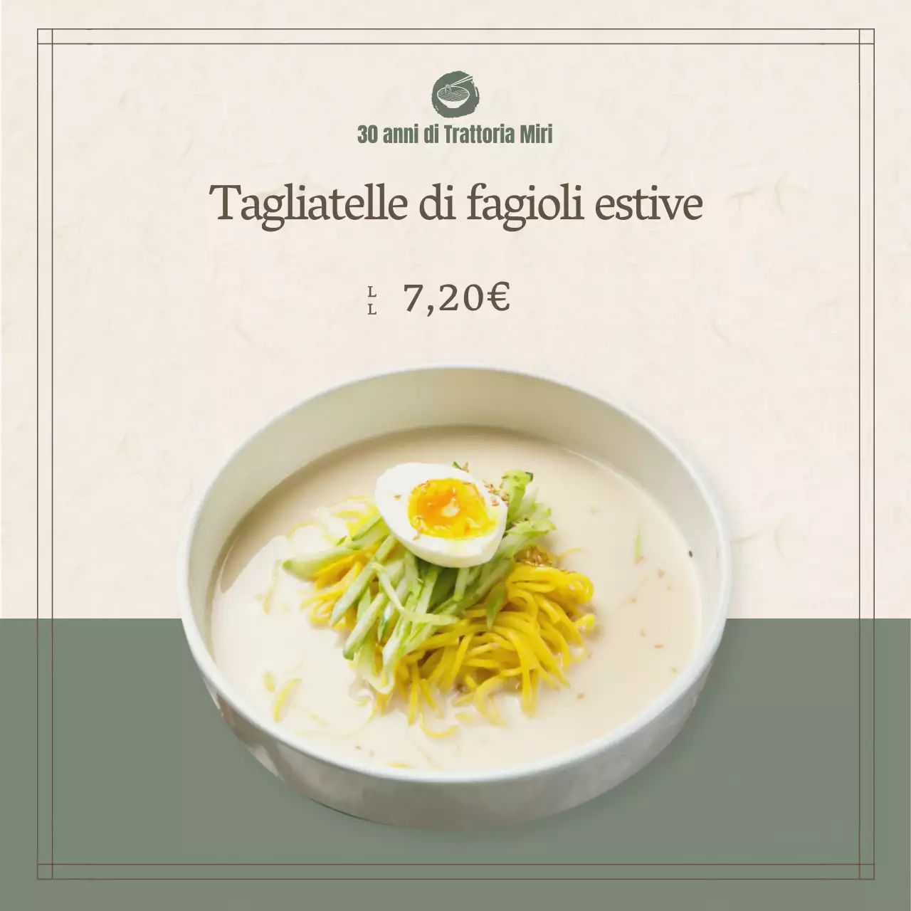 Striscione quadrato estivo in colori tenui