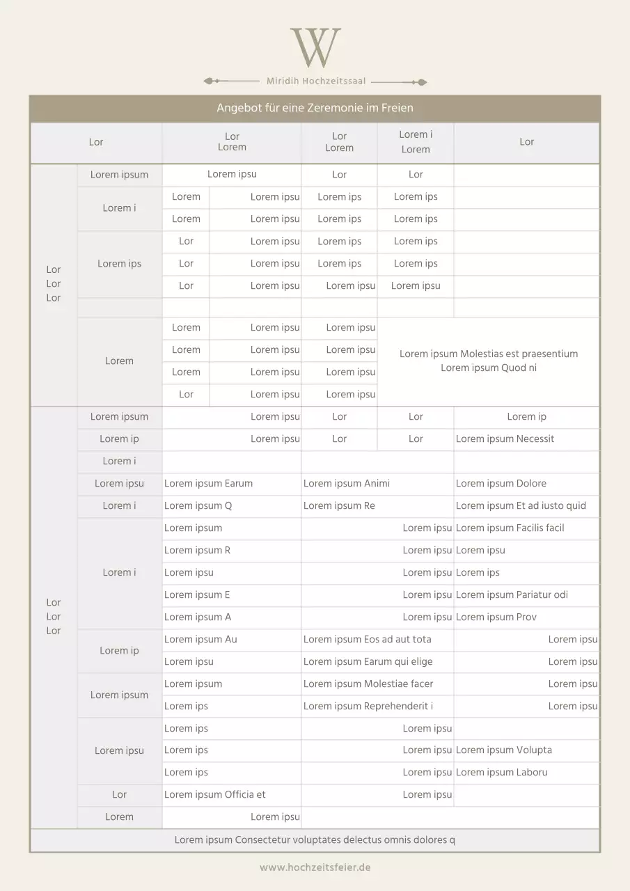 Beige Luxuriöser Hochzeitssaal Hochzeit im Freien Zitate DokumentationDokumentation