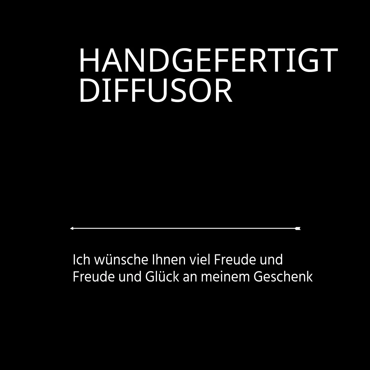 HANDGEFERTIGTER DIFFUSOR