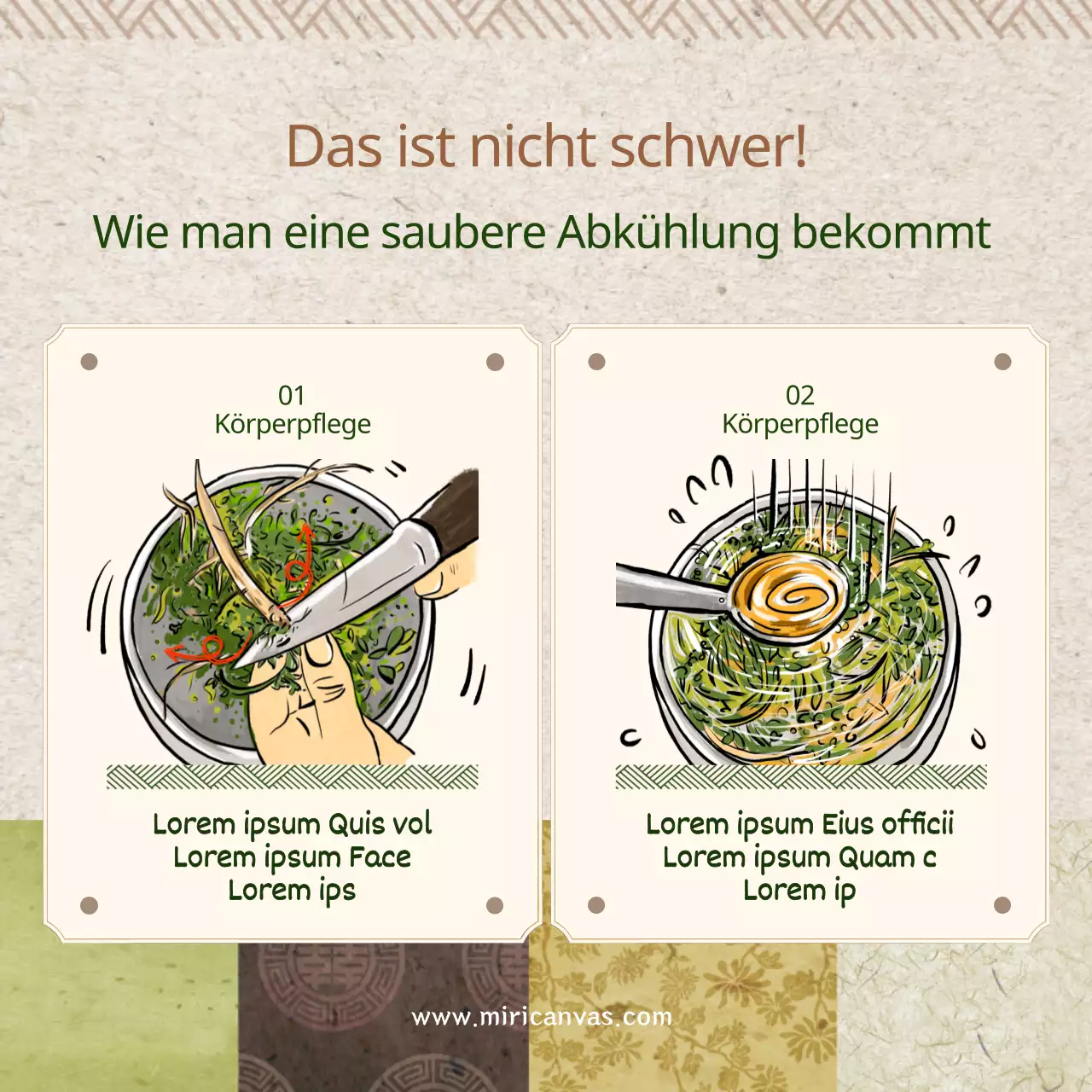 Rezept für braune und grüne gekühlte Miso-Suppe