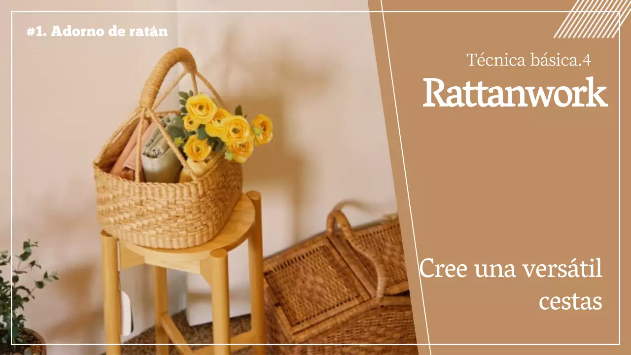 Marrón Cálido Ratán Artesanía Ratán Cesta Making Class YouTube thumbnail