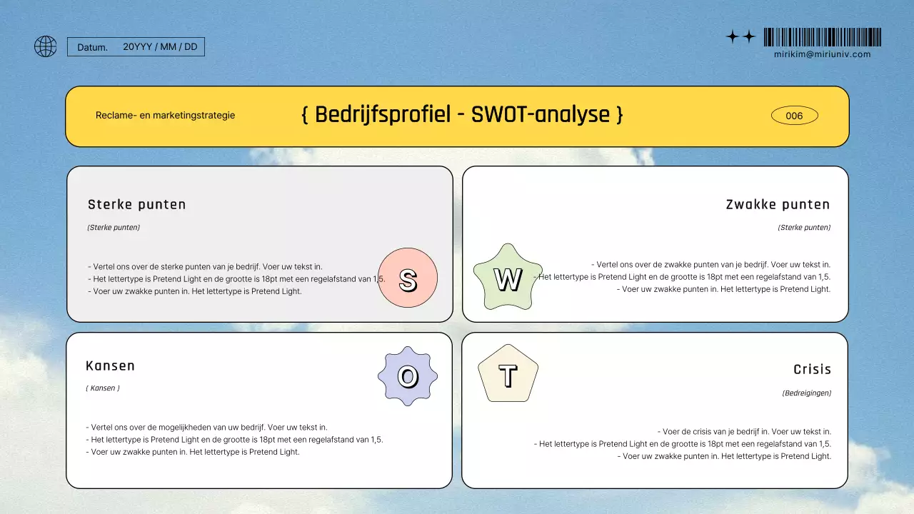 Sky achtergrond kitscherige reclame marketing strategie verslag