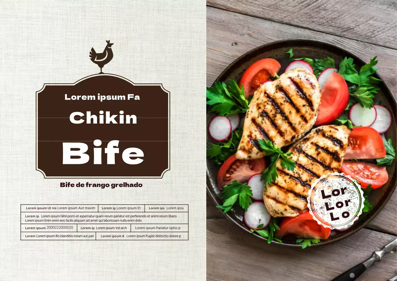 ícone branco foto realce comida tátil bife de frango pormenor etiqueta