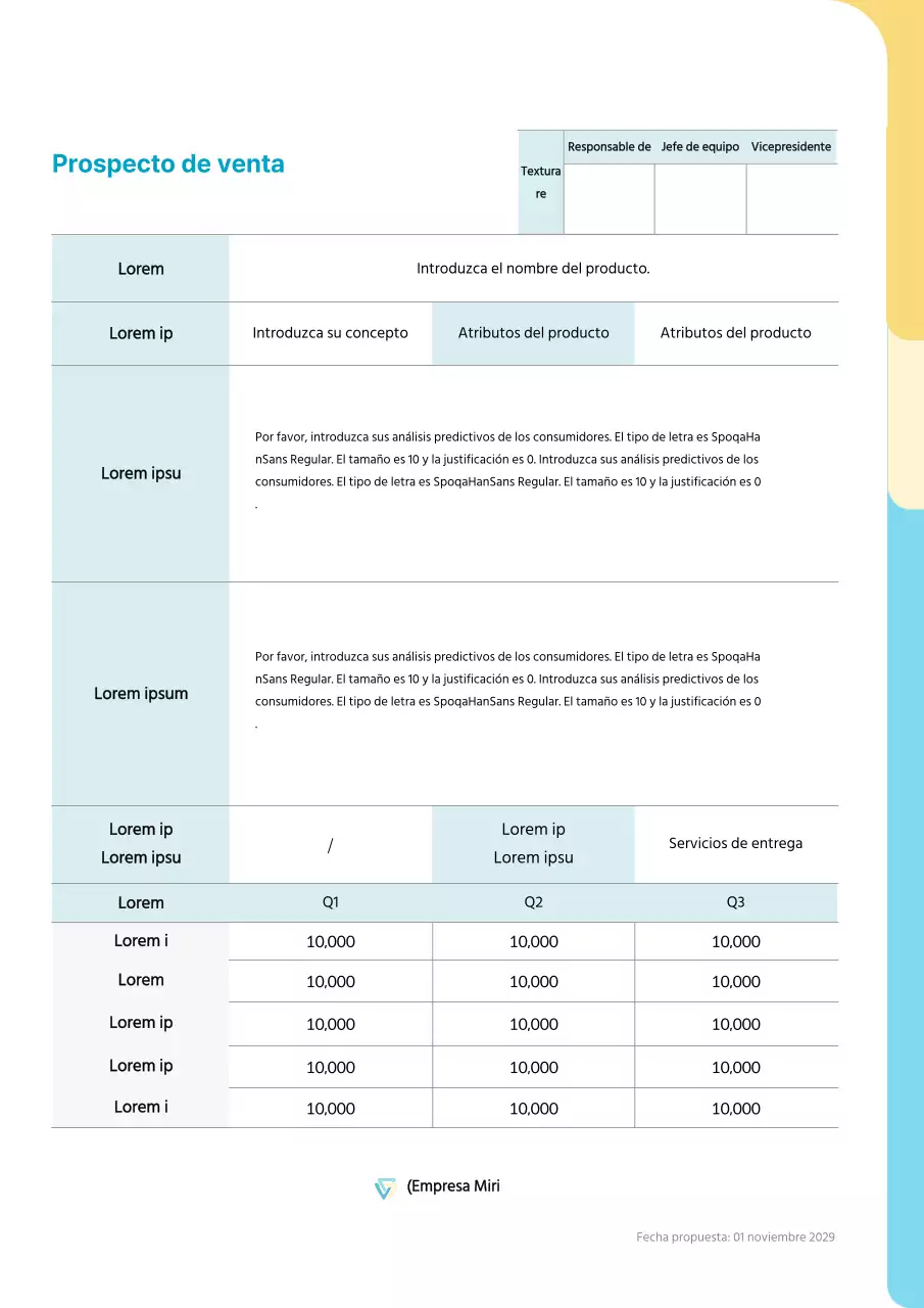 Concepto de venta con forma redondeada en azul claro y amarillo