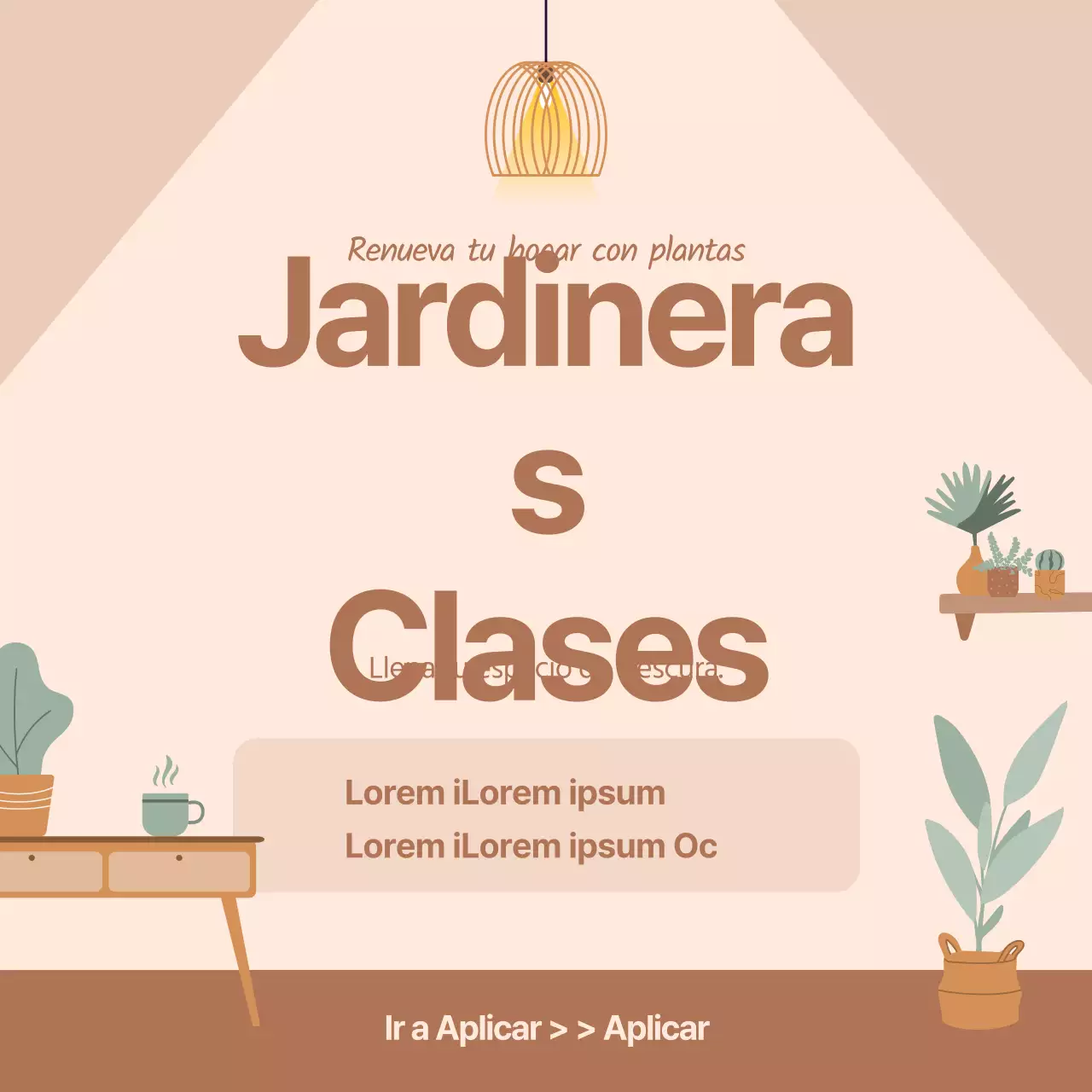 Fondo rosa de ilustración limpia para guiarle por una clase de plantación