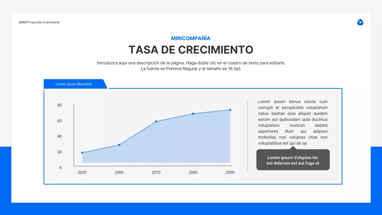 Kit de presentación de propuestas de negocio limpio e intuitivo en azul y gris claro