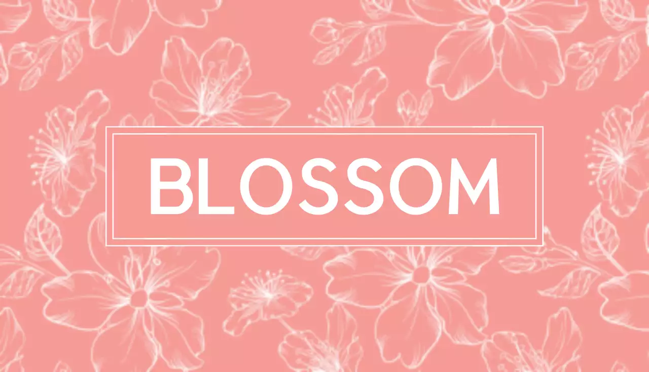 ピンク シンプル フローリスト 名刺