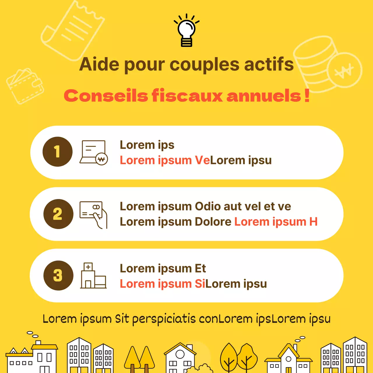 Conseils fiscaux de fin d'année pour les couples à double revenu en jaune