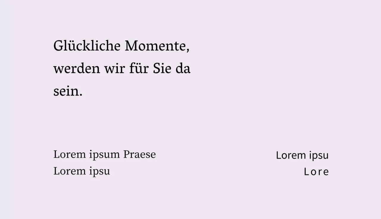 Mauve Elfenbein Einfacher Schriftzug Beauty